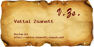 Vattai Zsanett névjegykártya